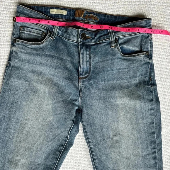 KUT FROM THE KLOTH Jeans Women 8 Dip Died Raw Hem boho festival coastal - Picture 6 of 8
